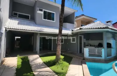 Casa no residencial pontal praia club, 4 quartos, com piscina, sauna e churrasqueira