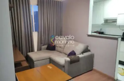 Apartamento mobiliado para alugar com 2 quartos, 47m² - Condomínio Mirante Sul.