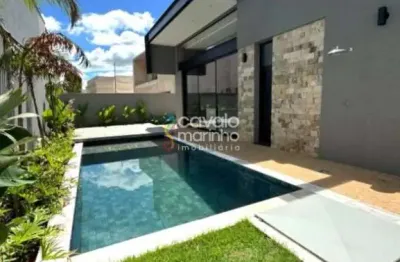 Casa em condomínio à venda com 3 quartos, piscina, 267 m² - alphaville - ribeirão preto/sp.