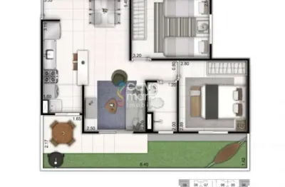 Apartamento térreo à venda com 2 quartos, 47m² - village novus - quinta da primavera.