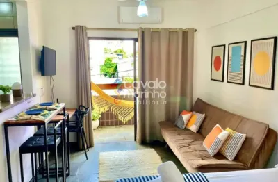 Apartamento mobiliado para alugar de 1 quarto, 34m² - edifício ravena - centro.