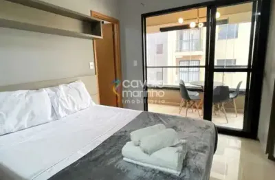 Apartamento mobiliado para alugar de 1 quarto, 34m² - Edifício Alleanza - Nova Aliança.