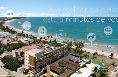 Apartamento, com parcela de r$ 1.999,00, pé na areia de tamandaré