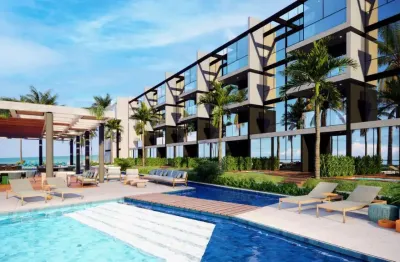 Apartamento 02quatos, melhor trecho de  mar de muro alto, pé na areia