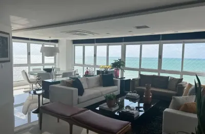 Apartamento em boa viagem, beira mar, 160m², 03 vagas, 03 suítes