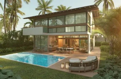 Casa 05 suítes, 04 vagas, beira mar de carneiros, melhor trecho de mar