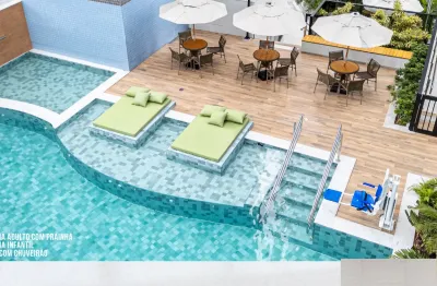 Apartamento, 02 quartos, uma vaga de garagem, 01 suíte, com lazer completo