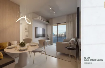 Apartamento 02 quartos, uma suíte, lazer no rooftop, uma suíte