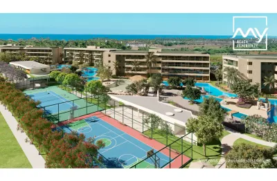 Apartamento térreo em muro alto, condomínio club, 02 quartos,01 suíte, vaga de garagem