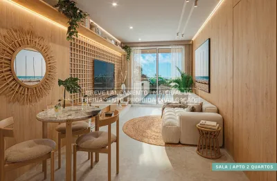 A flat, oportunidade em carneiros a 30 metros da praia com varanda gourmet