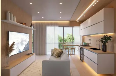 Apt studio, varanda gourmet, deck,  bar molhado,  churrasqueira,  espaço gourmet