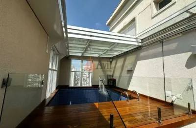 Cobertura com piscina porteira fechada a venda no tatuapé com 300m²