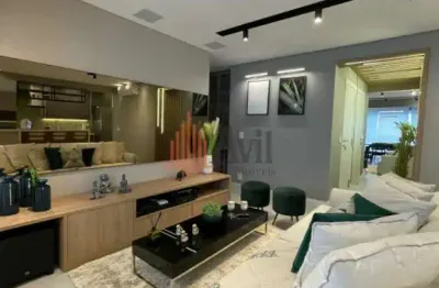Apartamento a venda no tatuapé com 103m² 3 suítes mobiliado 2 vagas