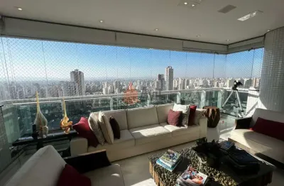 Apartamento mobiliado 335m² 4 suítes, 4 vagas para locação no anália franco