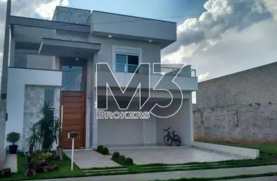 Sobrado à venda em paulínia, parque brasil 500, com 4 suítes, com 300 m², reserva real