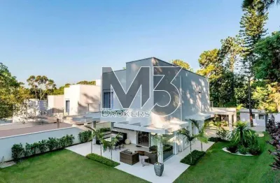 Casa à venda em campinas, sítios de recreio gramado, com 3 suítes, com 498 m², lake view gramado