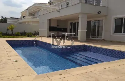 Sobrado para alugar em campinas, residencial parque das araucárias, com 4 suítes, com 400 m²