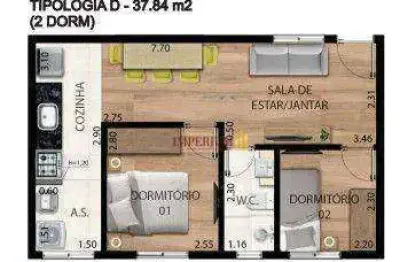 Apartamento com 2 dormitórios à venda, 37 m² por r$ 334.054,00 - jardim sao paulo(zona norte) - são paulo/sp