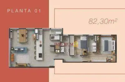 Apartamento com 2 dormitórios à venda, 82 m² por r$ 1.112.753,80 - vila ema - são josé dos campos/sp