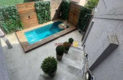 Sobrado com 3 dormitórios para alugar, 200 m² por r$ 8.200,00/mês - vila irmãos arnoni - são paulo/sp