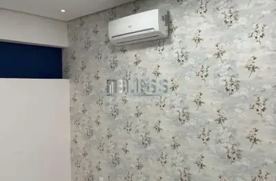 Sala para locação e venda no edifício jatobá - jundiaí.  esta sala possui 48 m² de área, com uma distribuição inteligente contendo recepção e 2 salas,