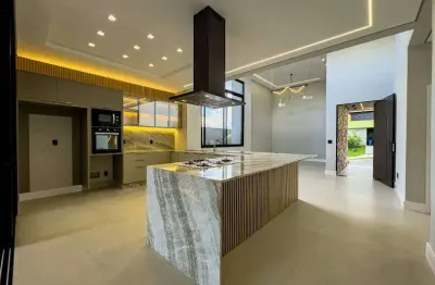 Casa térrea 4 suítes com piscina condomínio helvetia park