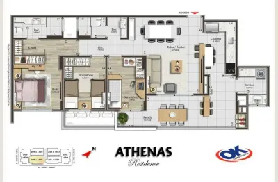 Apartamento com 3 quartos à venda no campinas, são josé  por r$ 1.139.000
