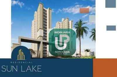 Apartamento com 2 dormitórios à venda, 49 m² por r$ 286.000 - residencial sun lake - sorocaba/sp