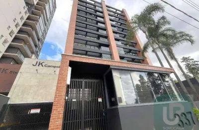 Apartamento com 1 dormitório, 67 m² - venda por r$ 730.000,00 ou aluguel por r$ 5.213,00/mês - edifício jk campolim - sorocaba/sp