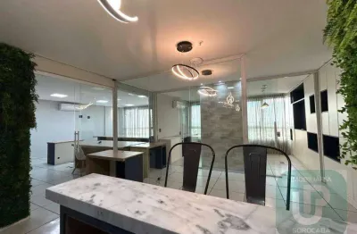 Sala para alugar, 126 m² por r$ 6.321,00/mês - edifício illimité - sorocaba/sp