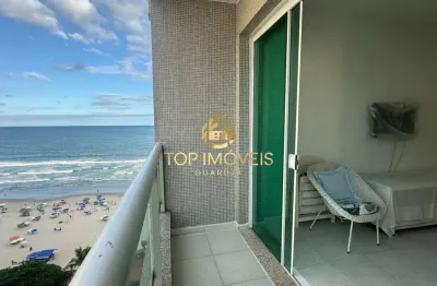 Apartamento com varanda e vista para o mar praia de pitangueiras guarujá/sp