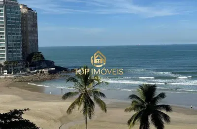 Amplo apartamento mobiliado de frente para o mar na praia de pitangueiras