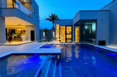 Casa alto padrão 5 suites no condomínio jardim acapulco - guarujá