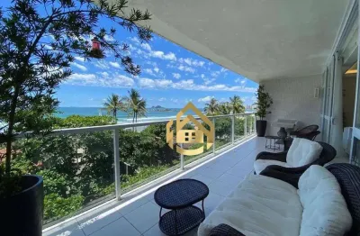 Apartamento com 4 dormitórios à venda, 315 m² por r$ 2.600.000,00 - praia das pitangueiras frente mar - guarujá/sp