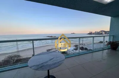 Apartamento com 3 dormitórios à venda por r$ 1.850.000,00 - praia das pitangueiras frente mar - guarujá/sp