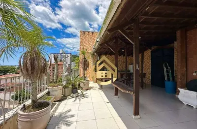 Cobertura com 3 dormitórios à venda, 210 m² por r$ 750.000,00 - praia das astúrias - guarujá/sp