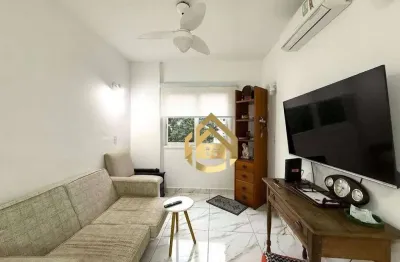 Apartamento com 1 dormitório à venda por r$ 370.000,00 - praia das pitangueiras - guarujá/sp