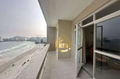 Apartamento com 3 dormitórios, 120 m² - venda por r$ 950.000,00 ou aluguel por r$ 7.100,00 - praia das pitangueiras frente mar - guarujá/sp