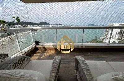 Apartamento com 3 dormitórios para alugar, 120 m² por r$ 13.000,00 - praia das asturias frente mar - guarujá/sp