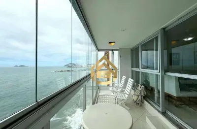 Apartamento com 3 dormitórios à venda, 128 m² por r$ 880.000,00 - praia das pitangueiras frente mar - guarujá/sp