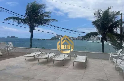 Apartamento com 3 dormitórios à venda, 120 m² por r$ 960.000,00 - praia das pitangueiras frente mar - guarujá/sp