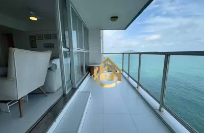 Apartamento com 4 dormitórios à venda por r$ 980.000,00 - praia das pitangueiras frente mar - guarujá/sp