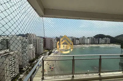 Apartamento com 3 dormitórios - venda por r$ 850.000,00 ou aluguel por r$ 6.500,00/mês - praia das asturias frente mar - guarujá/sp