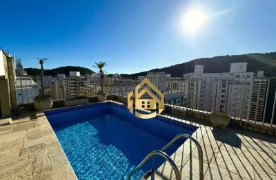 Cobertura com 4 dormitórios à venda por r$ 2.200.000,00 - praia das pitangueiras - guarujá/sp