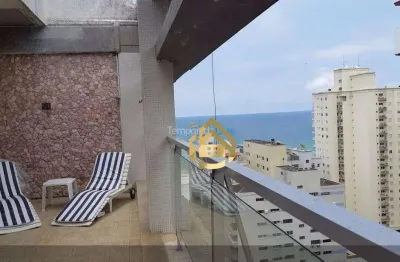 Cobertura com 3 dormitórios à venda, 160 m² por r$ 450.000,00 - praia das pitangueiras - guarujá/sp