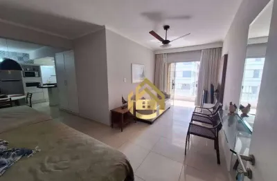 Apartamento com 1 dormitório à venda, 60 m² por r$ 430.000,00 - praia das pitangueiras - guarujá/sp