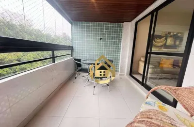 Apartamento com piscina 3 dormitórios à venda, 94 m² por r$ 600.000 - praia das pitangueiras - guarujá/sp