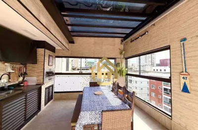 Apartamento com 3 dormitórios à venda, 160 m² por r$ 840.000,00 - praia das astúrias - guarujá/sp