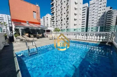 Cobertura penthouse com piscina 3 dormitórios - venda por r$ 1.500.000 ou aluguel por r$ 12.000 - praia das pitangueiras - guarujá/sp