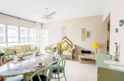 Apartamento 50m da praia à venda, 100 m² por r$ 850.000 - praia das pitangueiras - guarujá/sp